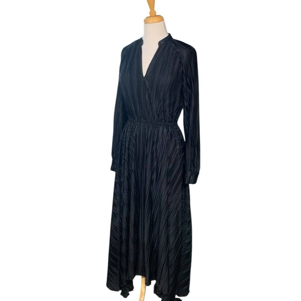 ❤️lightweight Elegant Black Pleated Dress